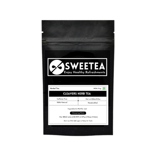 Sweetea Cleavers Herb Tea – Premium Caffeine-Free Herbal Tea Made from Pure Galium Aparine Herb for Daily Wellness and Refreshing Herbal Enjoyment