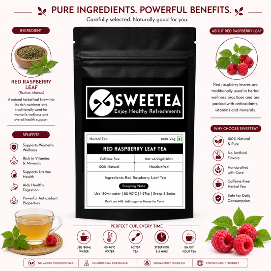 Red Raspberry Leaf Tea by Sweetea | Natural Herbal Wellness Tea