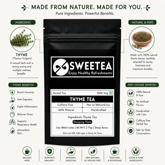Discover Sweetea Thyme Tea made from natural thyme herbs