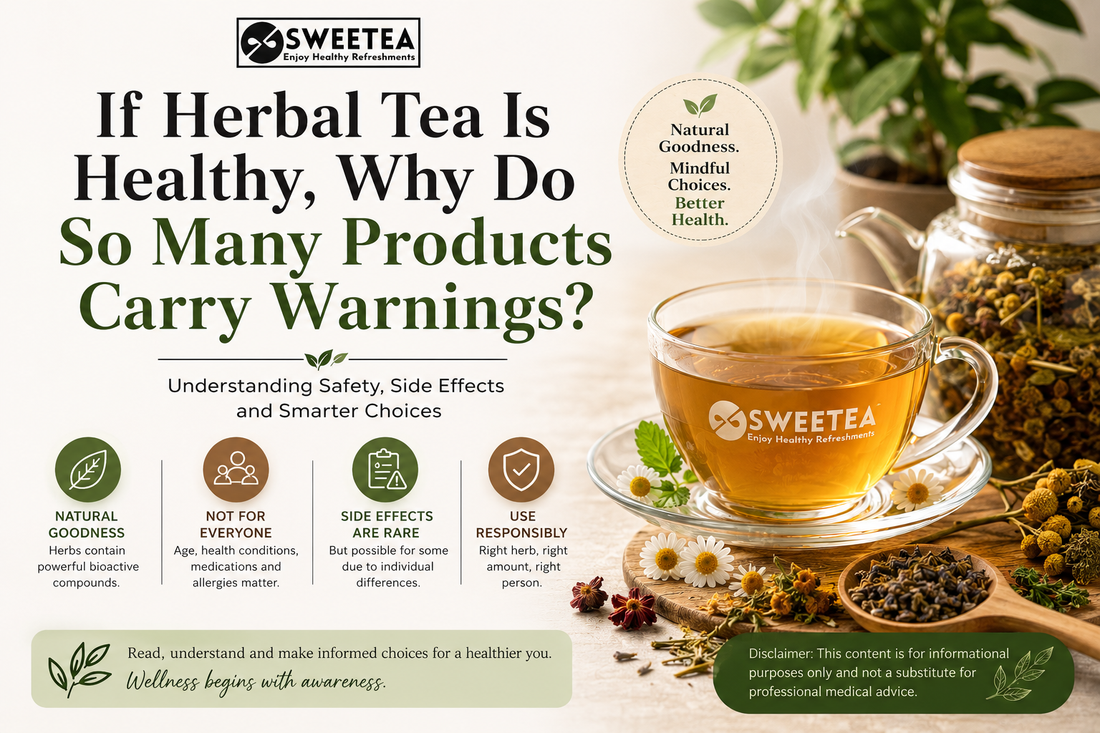 Herbal teas contain natural bioactive compounds that can support wellness, but responsible use and individual health considerations are important. Learn why quality herbal teas include safety guidance.
