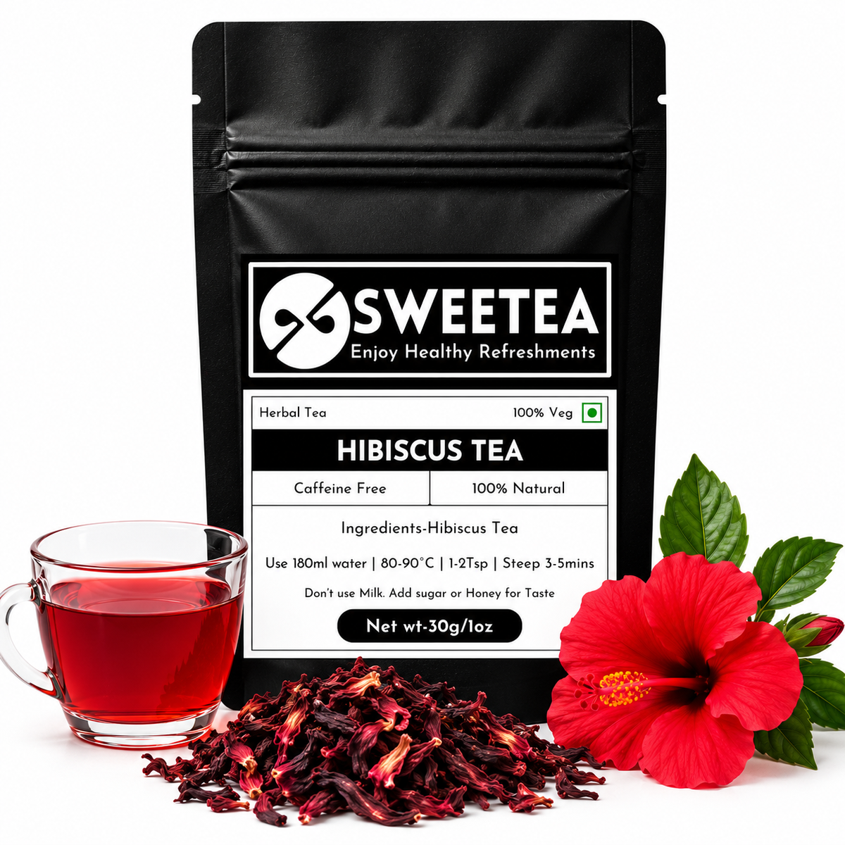 Sweetea Floral & Fruity Tea Variety Pack – 3 Teas
