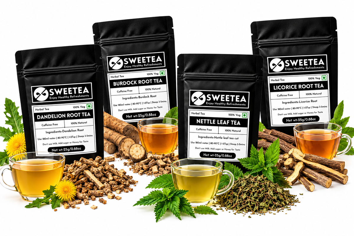 Root & Herbal Tea Collection – 4 Tea Variety Pack