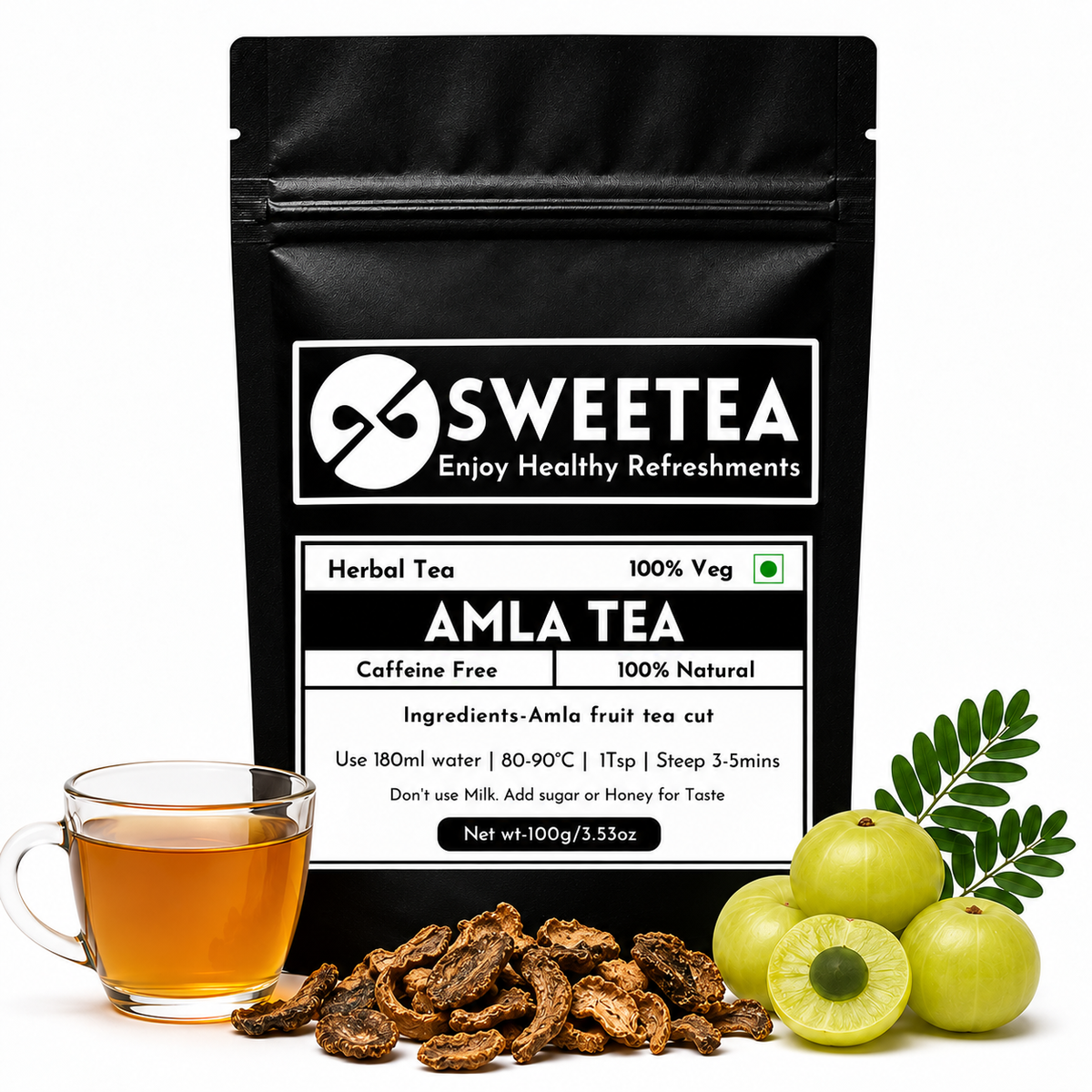 Sweetea Amla Tea made from dried Indian gooseberry