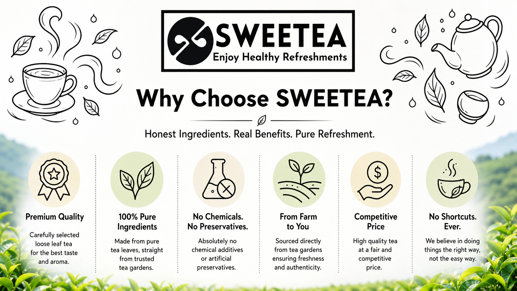 Why to choose Sweetea 