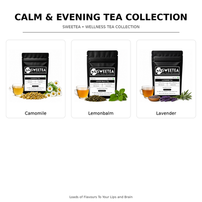 Calm & Evening Tea Collection – 3 Tea Variety Pack