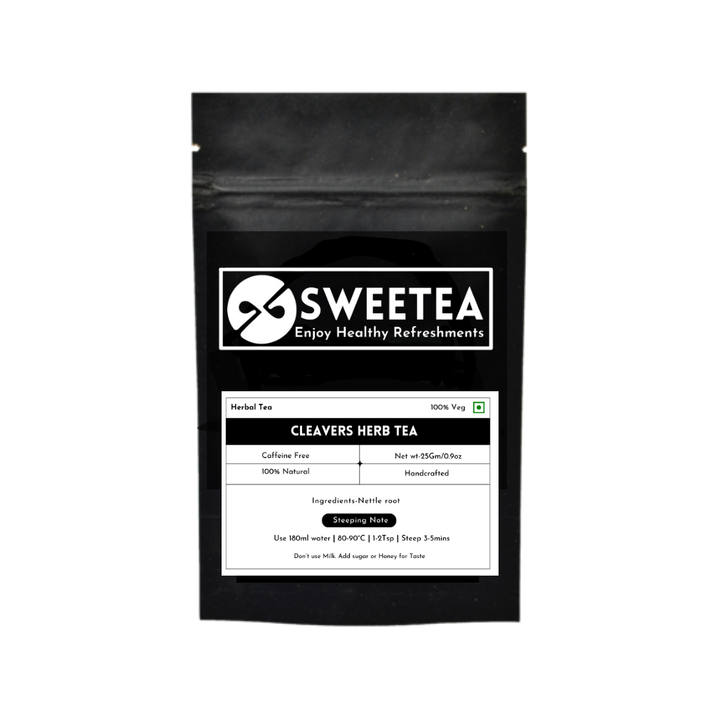 Sweetea Cleavers Herb Tea – Premium Caffeine-Free Herbal Tea Made from Pure Galium Aparine Herb for Daily Wellness and Refreshing Herbal Enjoyment