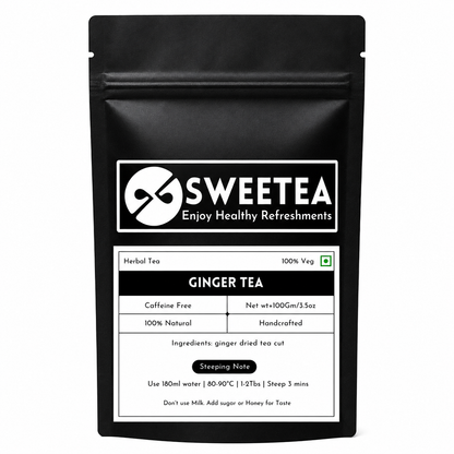 Premium loose Ginger Tea prepared from carefully selected ginger roots.