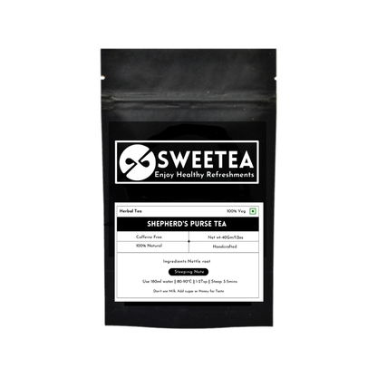 Sweetea Shepherd's Purse Tea – Premium Caffeine-Free Herbal Tea Made from Pure Capsella Bursa-Pastoris Herb for Daily Wellness