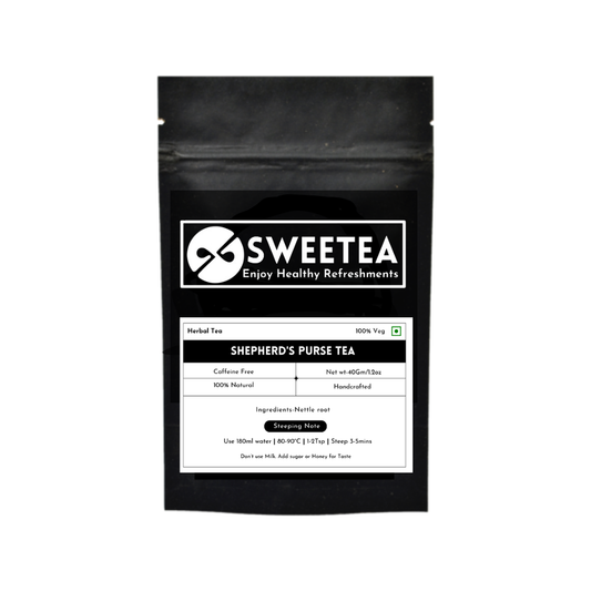 Sweetea Shepherd's Purse Tea – Premium Caffeine-Free Herbal Tea Made from Pure Capsella Bursa-Pastoris Herb for Daily Wellness