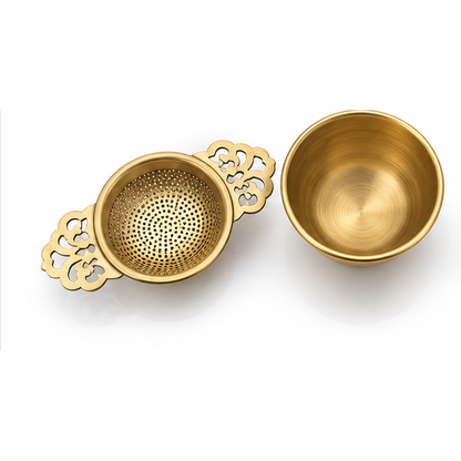 Brass Small Bowl Tea Strainer