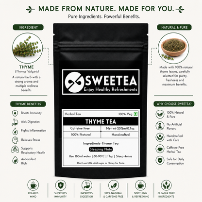 Discover Sweetea Thyme Tea made from natural thyme herbs